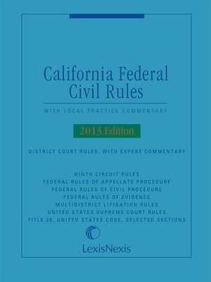 cover image of California Federal Civil Rules